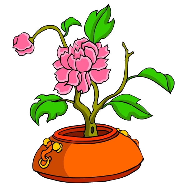 花卉古典插畫