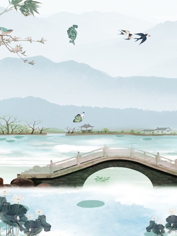 中國(guó)風(fēng)畫(huà)面