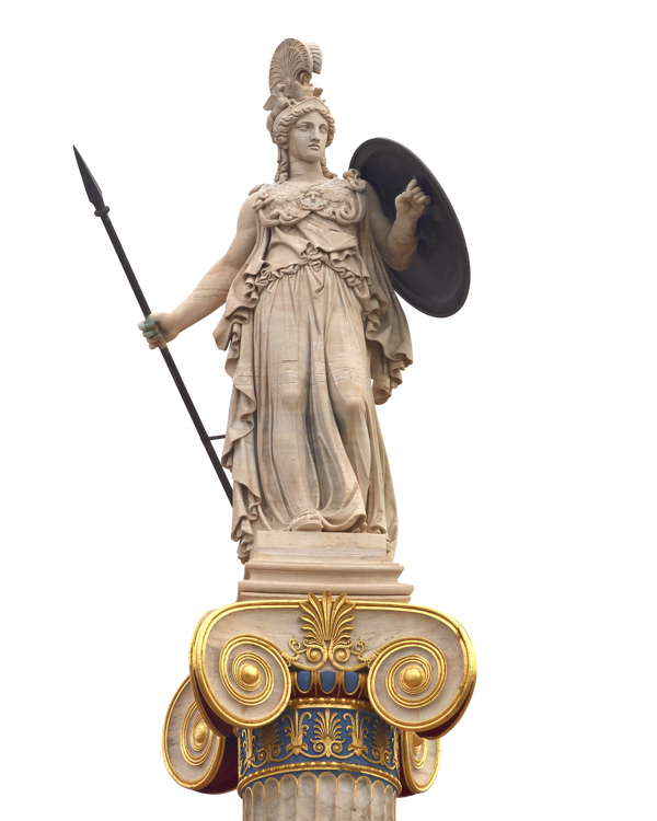欧洲女战士雕塑