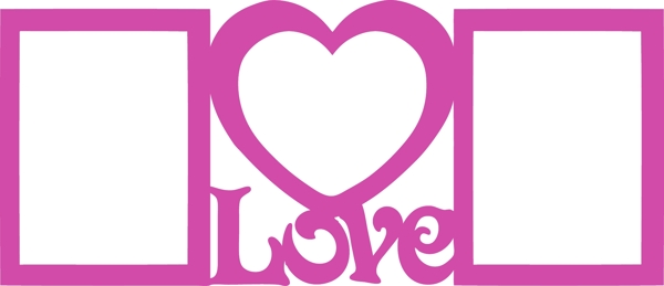 LOVE相框模板