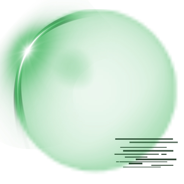绿色圆环科技边框