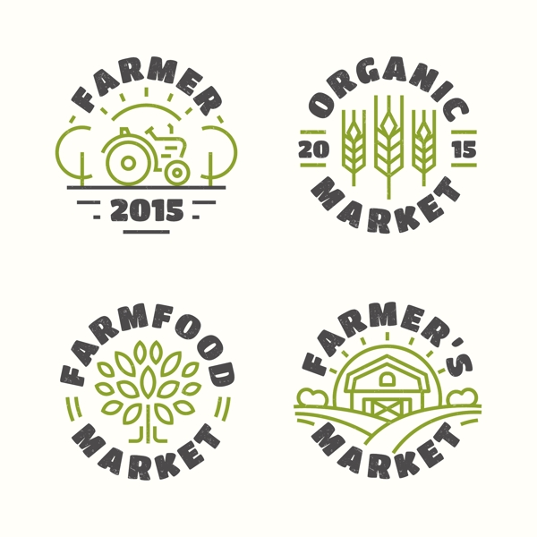 生态农场logo标志设计