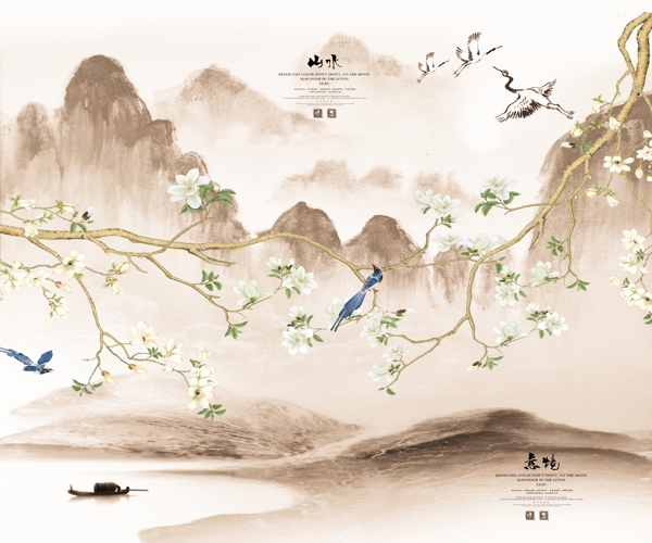 新中式背景墻