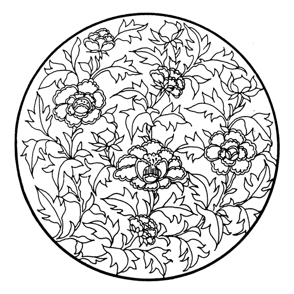 花鳥圖案元明時(shí)代圖案中國傳統(tǒng)圖案062