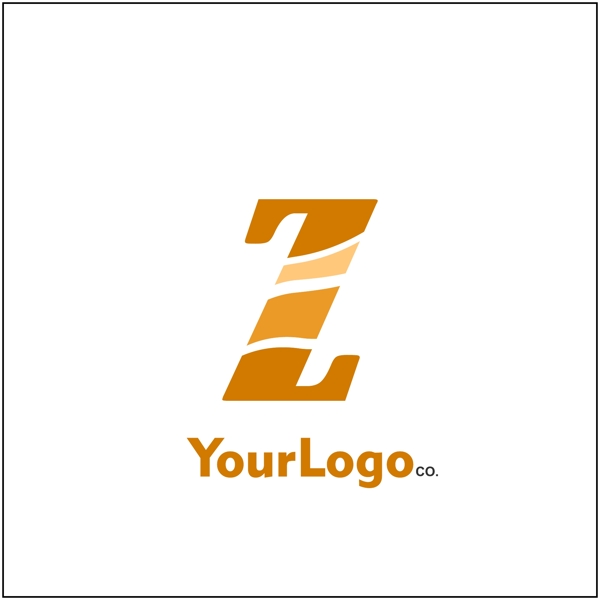 互联网字母造型logo标志