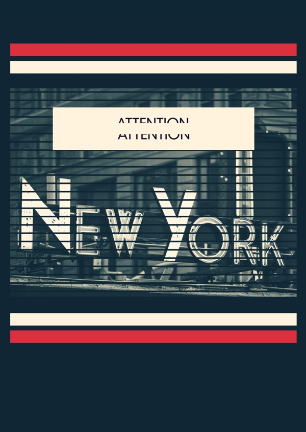 纽约城市地标艺术海报