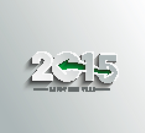 2015绿色箭头背景矢量素材