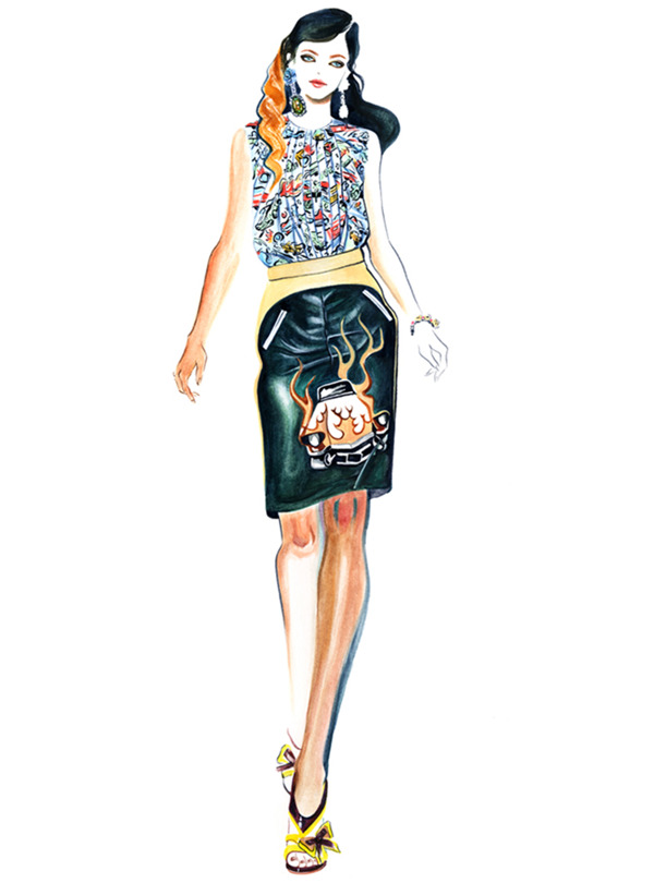手繪服裝設(shè)計(jì)