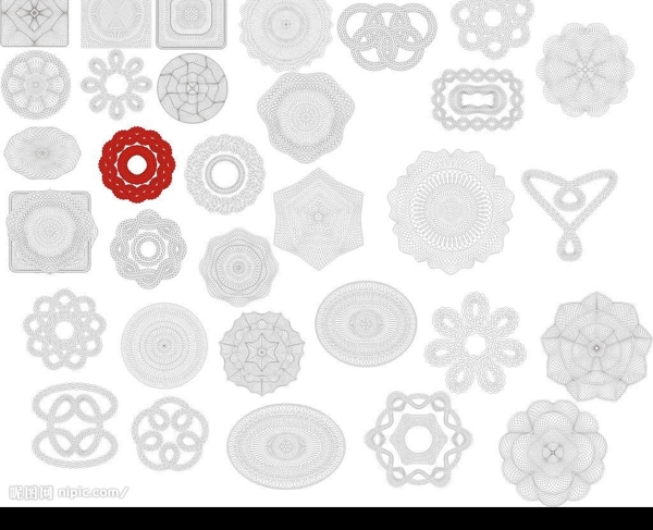 CorelDRAW9文件极品证书底纹图片