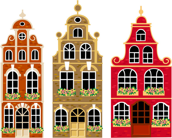 荷兰风格建筑图片