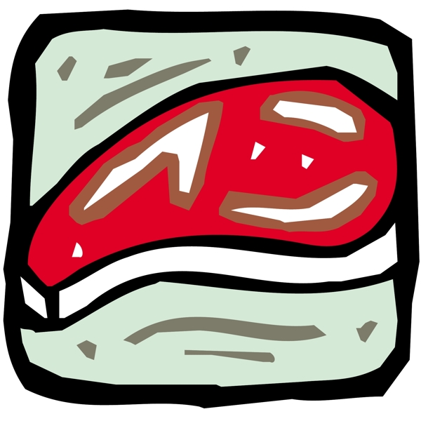 肉類食物卡通漫畫(huà)