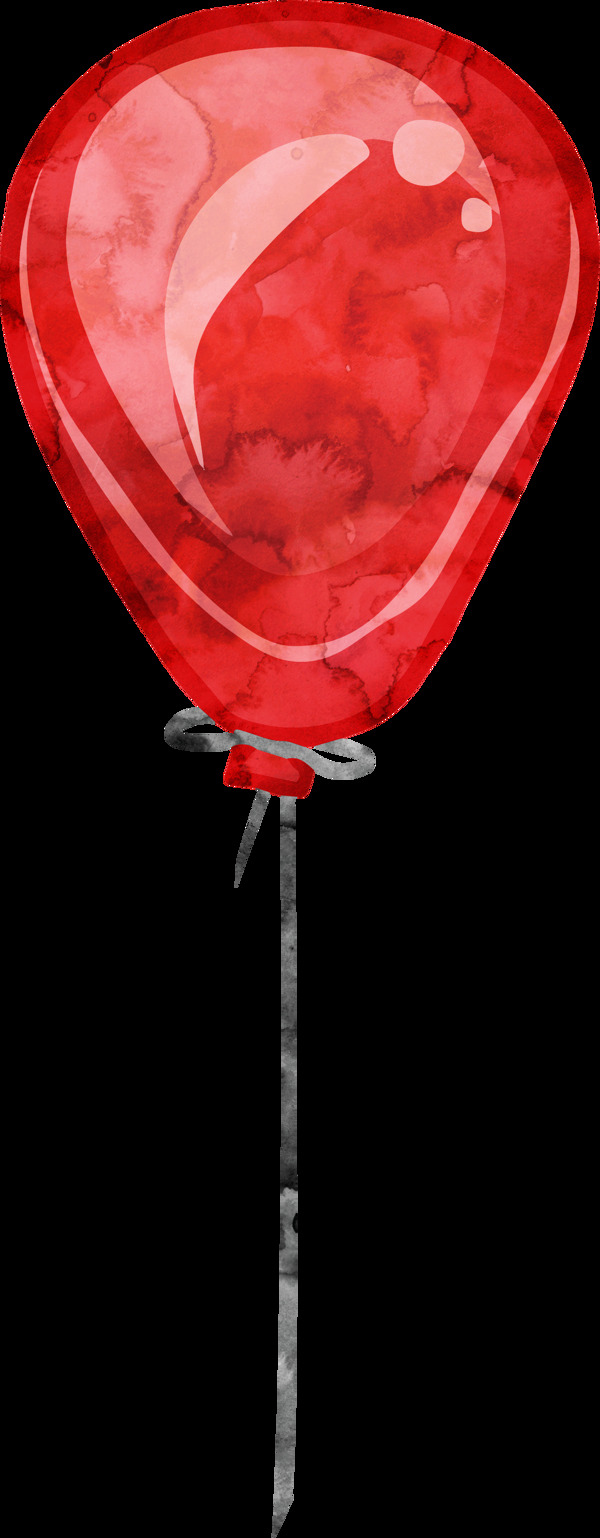 红色气球卡通透明素材