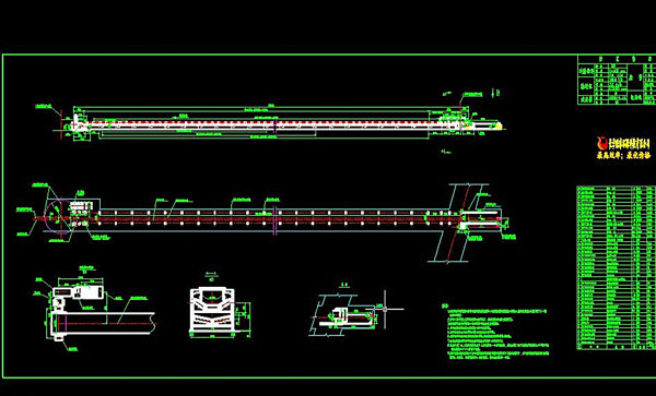 带式输送机CAD机械图纸图片