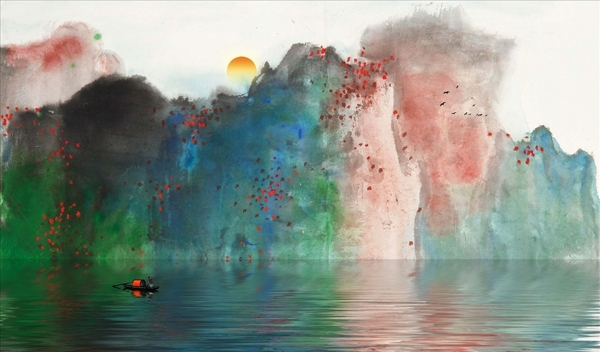 抽象山水