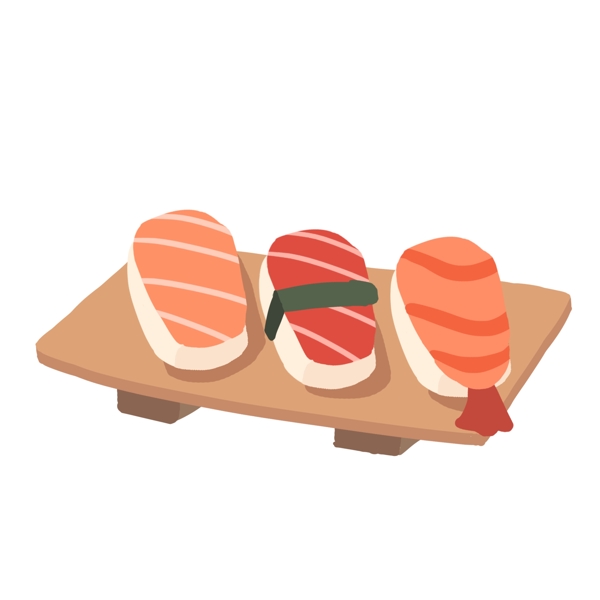日本海鲜寿司插画