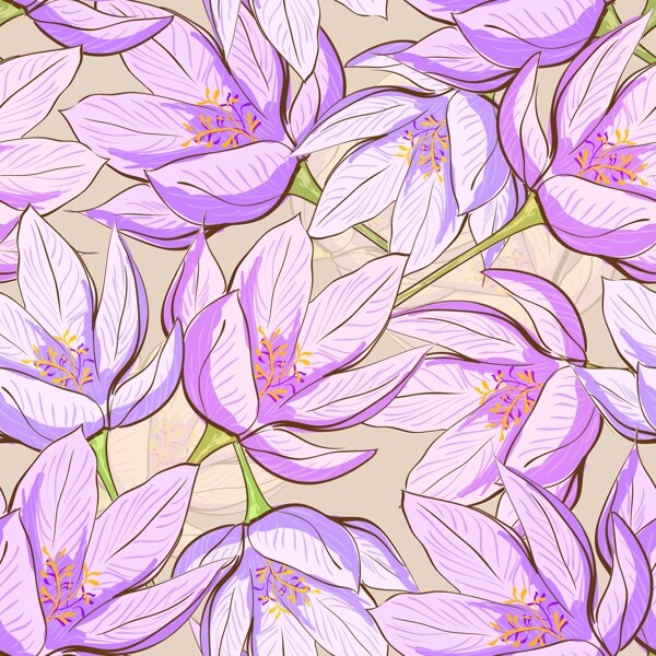 花朵背景矢量素材1