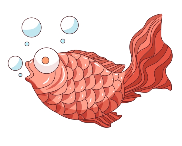紅色小魚(yú)氣泡