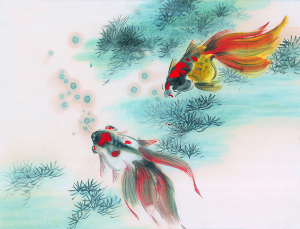 古圖繪畫(huà)動(dòng)物魚(yú)類(lèi)生物