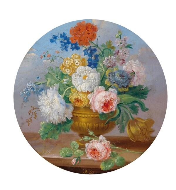 古典花卉油畫