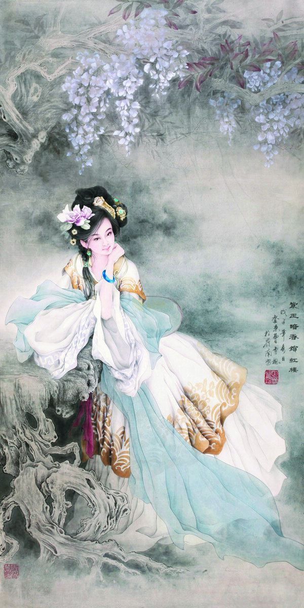 紫玉暗香鎖紅樓圖片