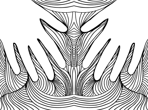 素描的手在背景矢量插畫