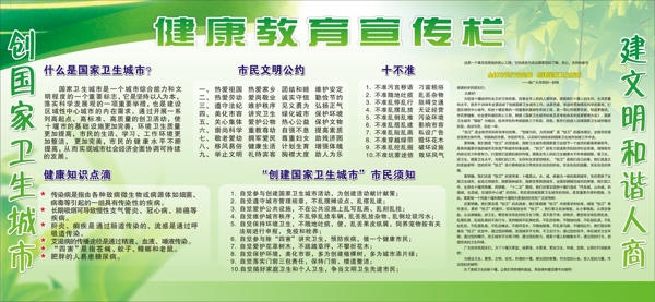 健康教育宣傳欄