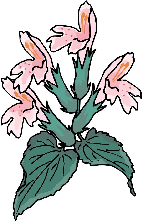 花朵花草鮮花矢量EPS格式0778
