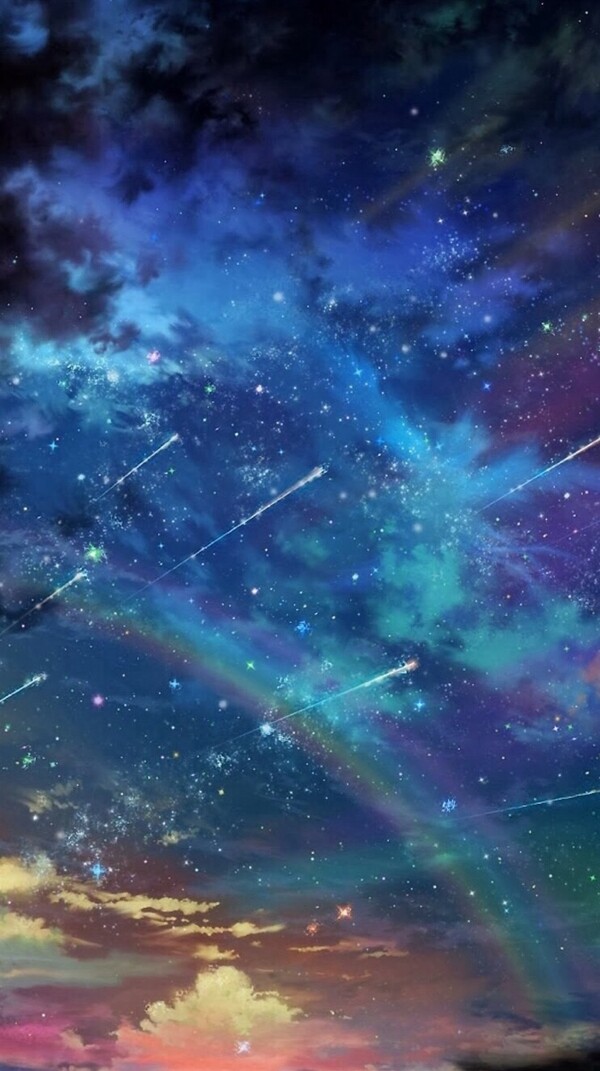 抽象藍(lán)色漸變星空H5背景素材
