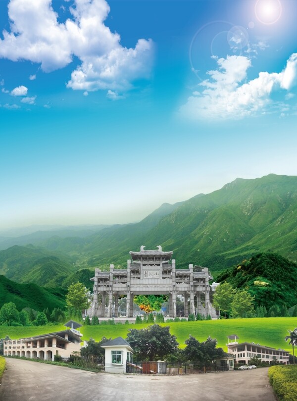 鼎湖山酒店背景图片