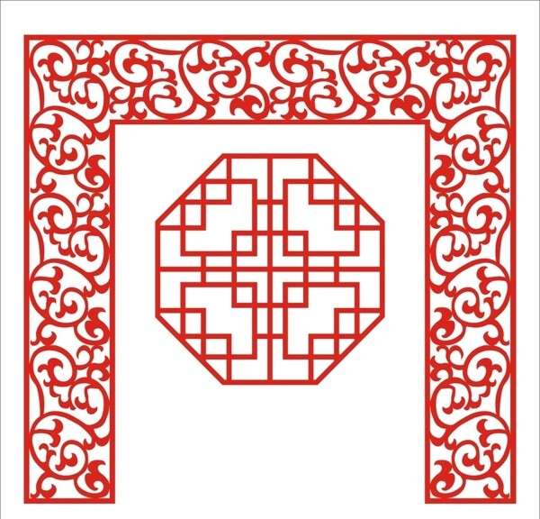 花紋邊框