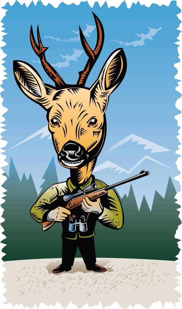 鹿狩猎步枪