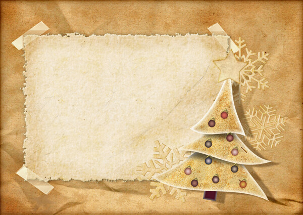 圣诞树相框背景