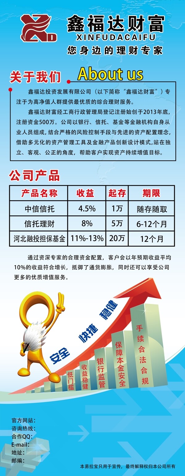 財富易拉寶