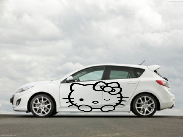 凱蒂貓汽車車貼