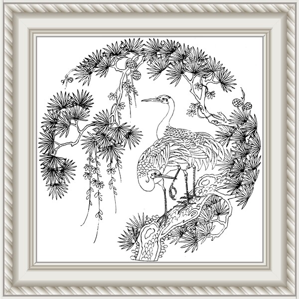 松鶴圖