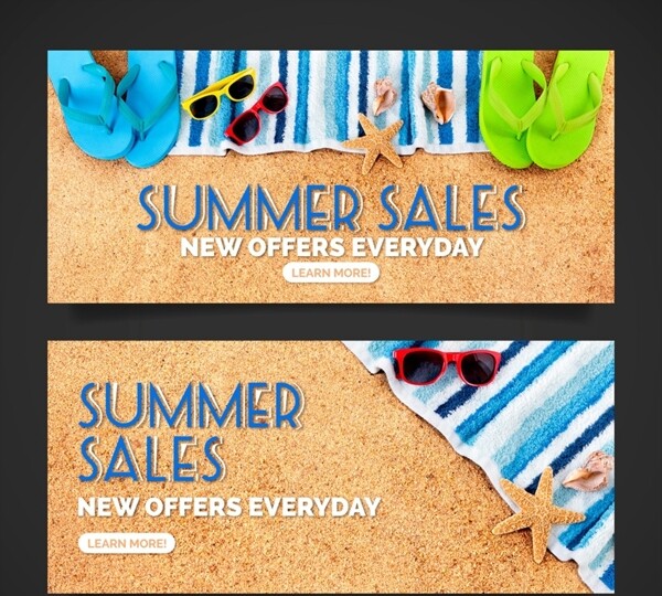 夏季沙滩销售图片