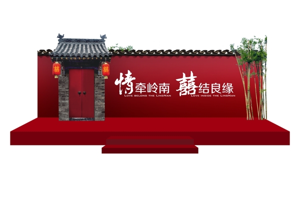 紅色舞臺(tái)背景效果圖片