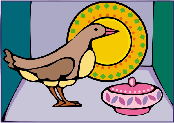各種鳥類鳥動(dòng)物矢量素材EPS格式0008
