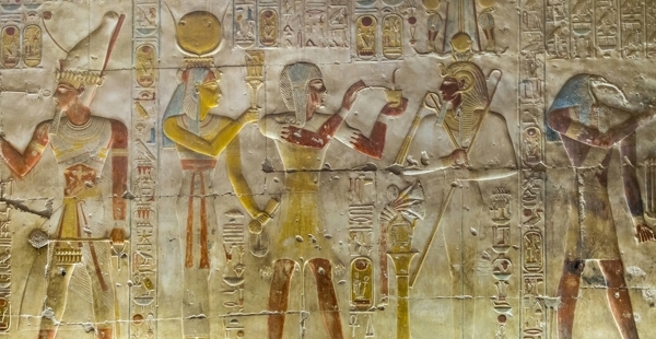 古代埃及绘画浮雕背景图片