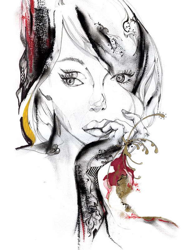 位圖插畫時尚插畫人物插畫免費素材