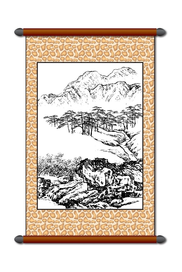 白描風(fēng)景畫圖片