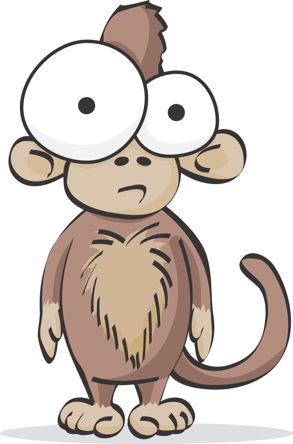 猴子搞笑搞怪动物卡通大眼睛