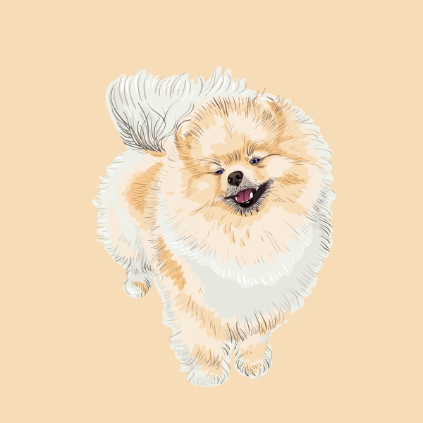 印花矢量圖卡通動物狗藝術(shù)免費(fèi)素材