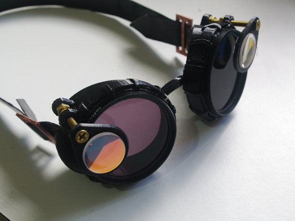 蒸汽朋克护目镜使用52mm摄影滤镜
