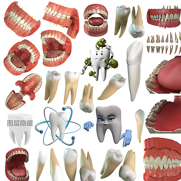 3D牙齿图片