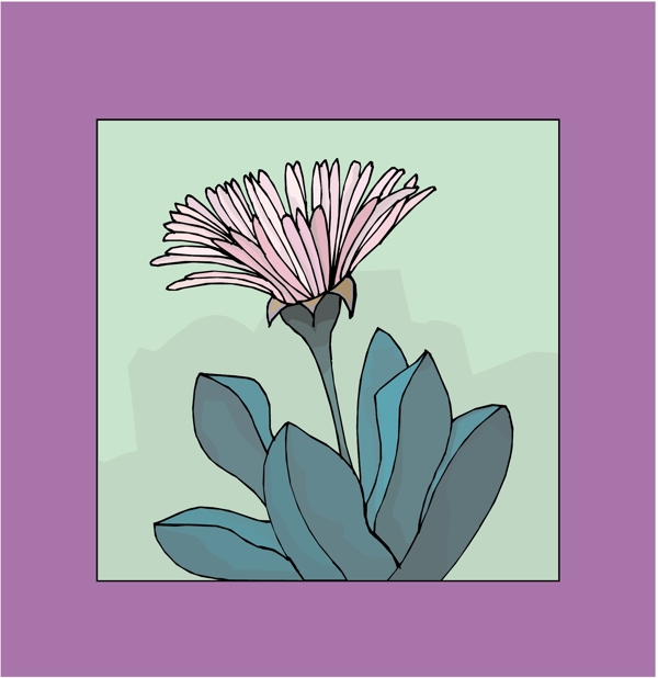 花朵花草鮮花矢量EPS格式0723