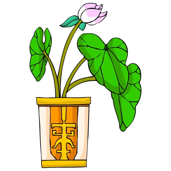 花卉古典插畫