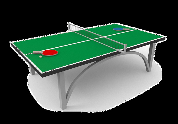 绿色漂亮乒乓球桌免抠png透明素材