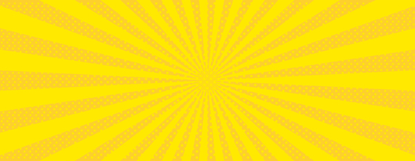 黄色放射状背景带圆点
