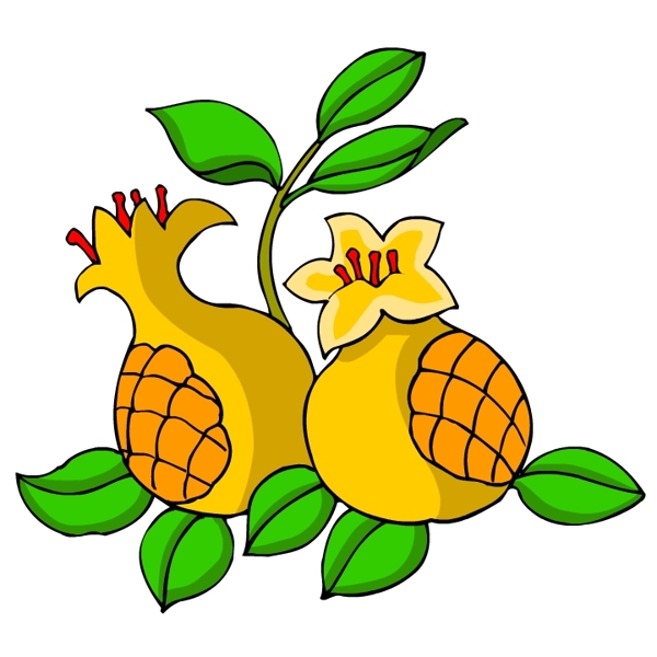 花卉古典插畫